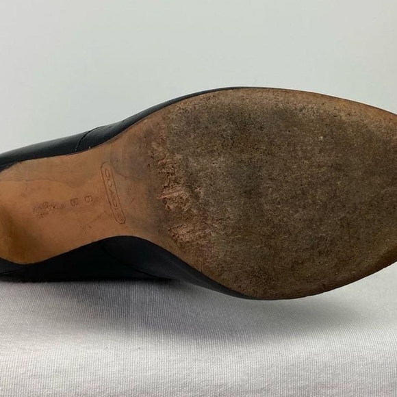 Coach Briana Black Leather Sillito High Boots - Picture 4 of 10